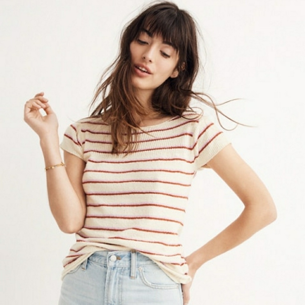 Madewell Marin stripe sweater tee size XS
